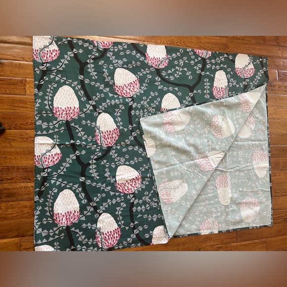 Finlayson Tablecloth with Thistle Design in Teal Multicolor - Picture 13 of 13